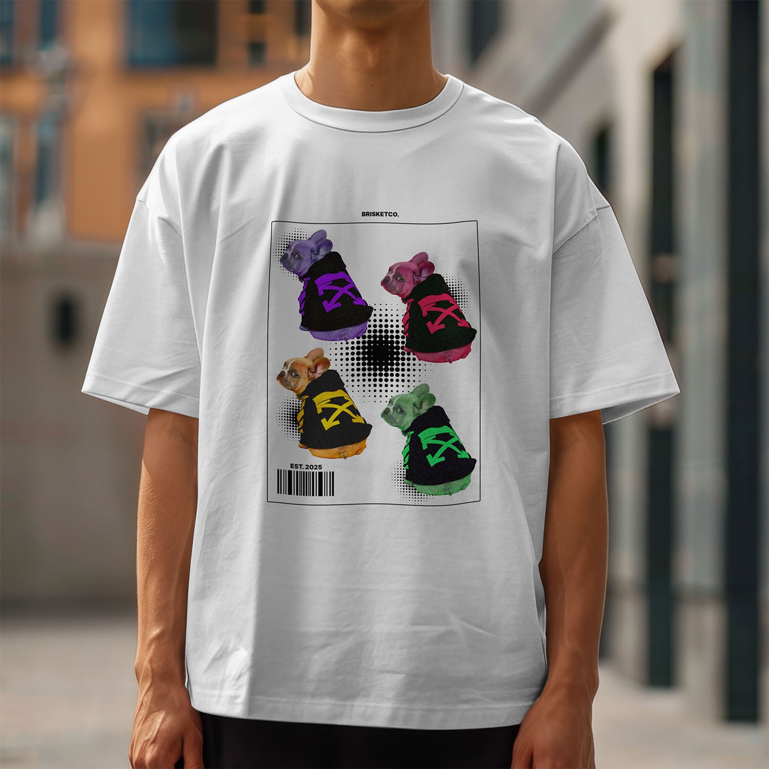 #013 Frenchie Pop Art Tee