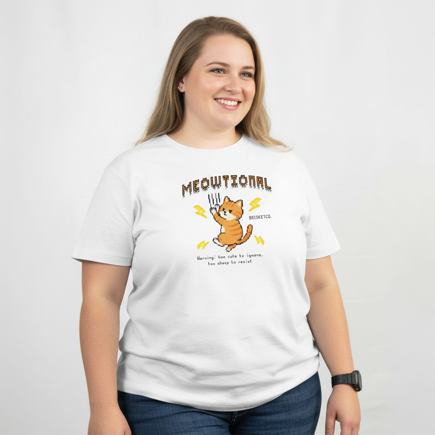 #014 Meowtional Cat Tee